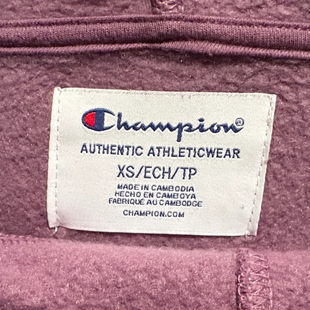 Champion Plum Hoodie with Logo - Picture 3 of 9